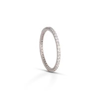 Anillo Dilvdò Mujer Eternity in Plata Zircone